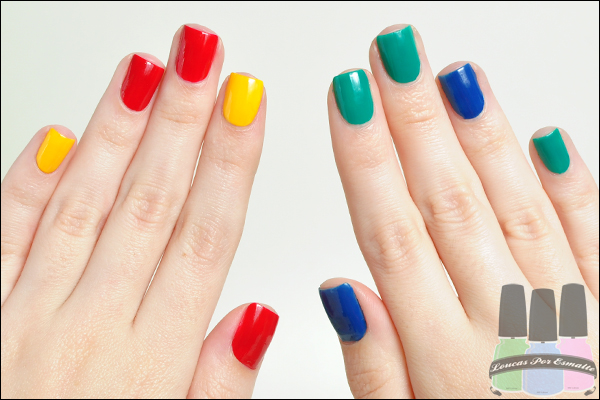 Esmaltes Color blocking