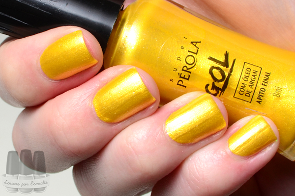 Esmaltes gol superpérola copa verde amarelo