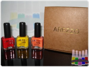 Esmaltes Arezzo: Amarelo Ácido, Laranja Neon e Vermelho
