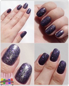 Esmalte de uva com flocos crocantes